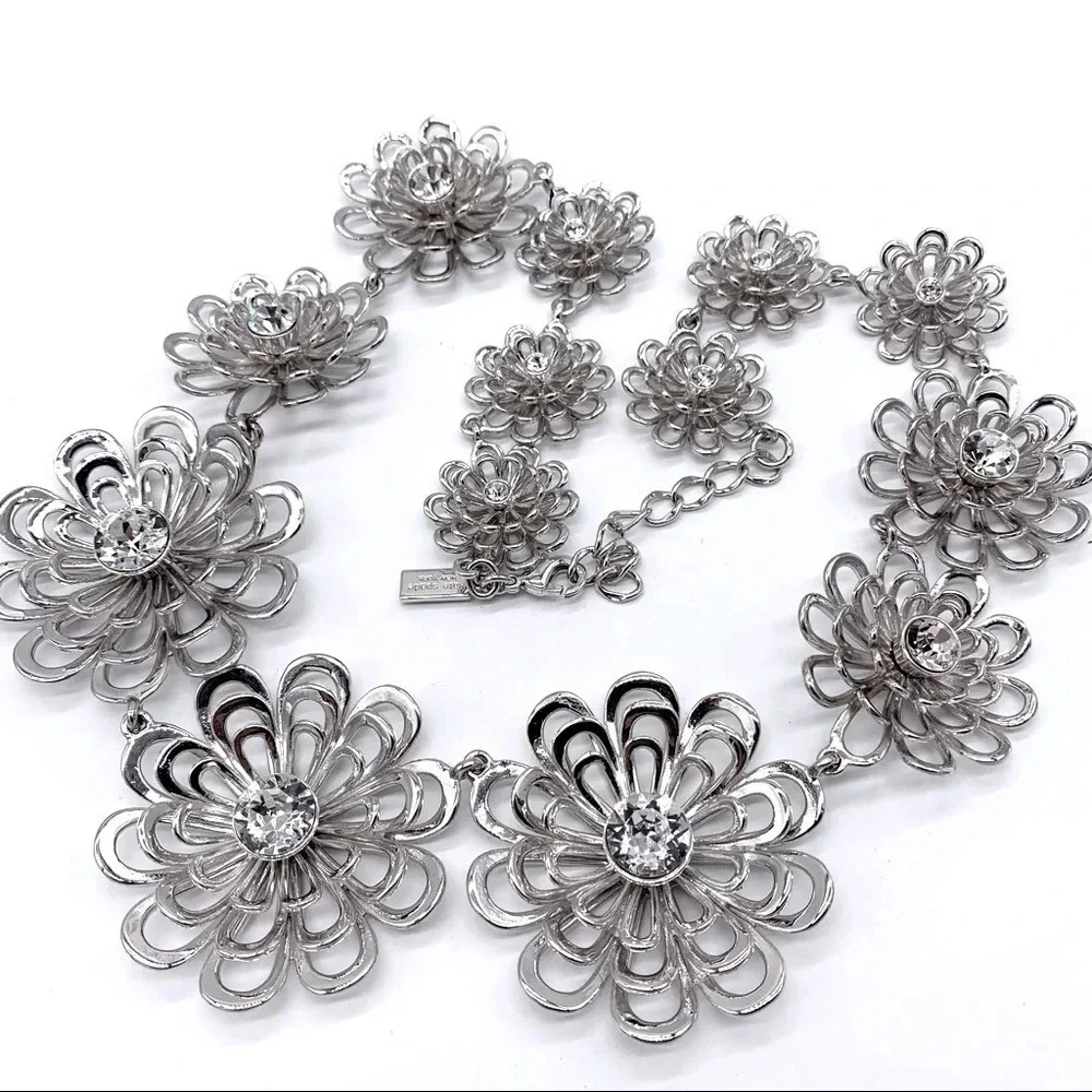 Kate Spade Oops a Daisy Silver Jeweled Necklace